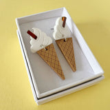Soft Serve '99 Ice Cream Cone Earrings