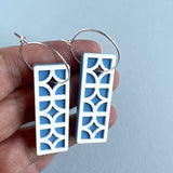 Breeze Block Drop Earrings, 8 colour options
