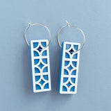 Breeze Block Drop Earrings, 8 colour options
