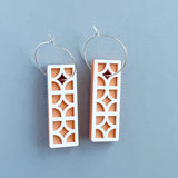 Breeze Block Drop Earrings, 8 colour options