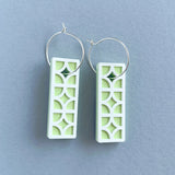 Breeze Block Drop Earrings, 8 colour options