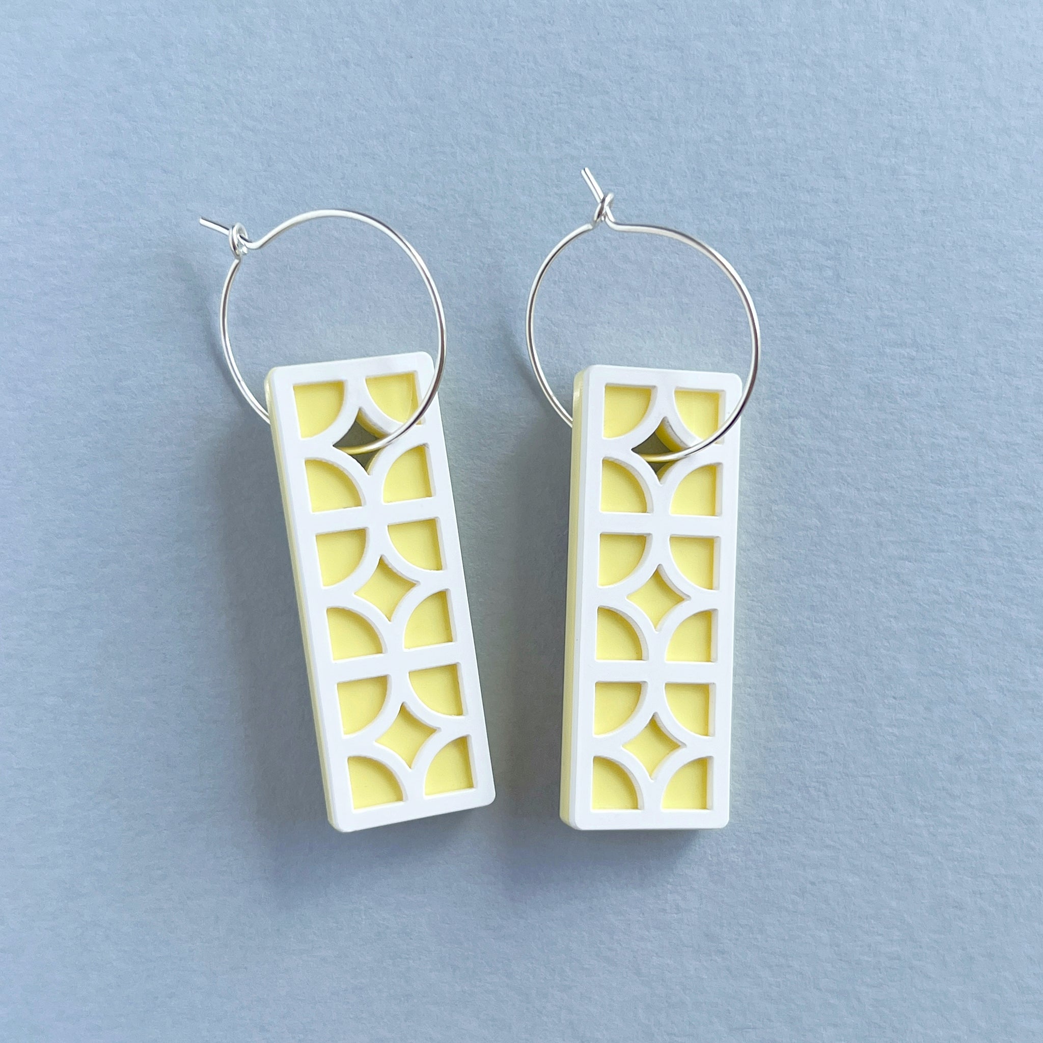 Breeze Block Drop Earrings, 8 colour options