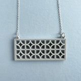 Breeze Block Wall Necklace - 5 Colour Options