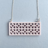 Breeze Block Wall Necklace - 5 Colour Options