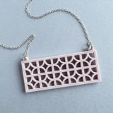 Breeze Block Wall Necklace - 5 Colour Options