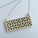 Breeze Block Wall Necklace - 5 Colour Options