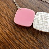Midcentury Pebble Shape Abstract Necklace