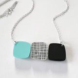 Midcentury Pebble Shape Abstract Necklace
