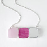 Midcentury Pebble Shape Abstract Necklace