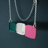 Midcentury Pebble Shape Abstract Necklace