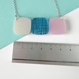 SSF SECOND: Pebble Necklace - Blue & Pink