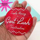 SSF SAMPLE: Large Christmas Bauble Brooch