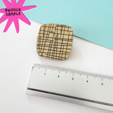 SSF SAMPLE: Pebble Brooch with Midcentury Pattern