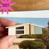 SSF SAMPLE: House Brooch - Muted Green