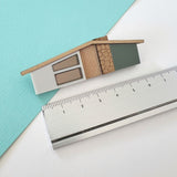 SSF SAMPLE: House Brooch - Muted Green