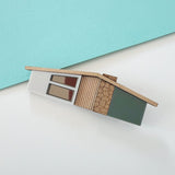 SSF SAMPLE: House Brooch - Muted Green