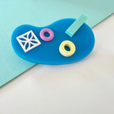 SSF SAMPLE: Swimming Pool Brooch with Floats