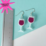 SSF SAMPLE: Wine Glass Earrings
