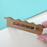 SSF SAMPLE: Zigzag Roof House Brooch