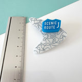 SSF SAMPLE: Scenic Route Boomerang Brooch