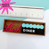 SSF SAMPLE: Wood & Acrylic Brooch