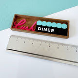 SSF SAMPLE: Wood & Acrylic Brooch