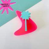 SSF SAMPLE: Neon Boomerang Brooch