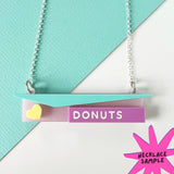 SSF SAMPLE: Donut Shop Necklace