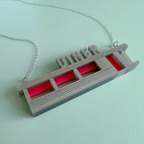 Retro Silver Diner Necklace