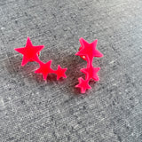 Star Trio Collar Pins – Set of 2 - Various Colours