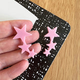 Star Trio Collar Pins – Set of 2 - Various Colours