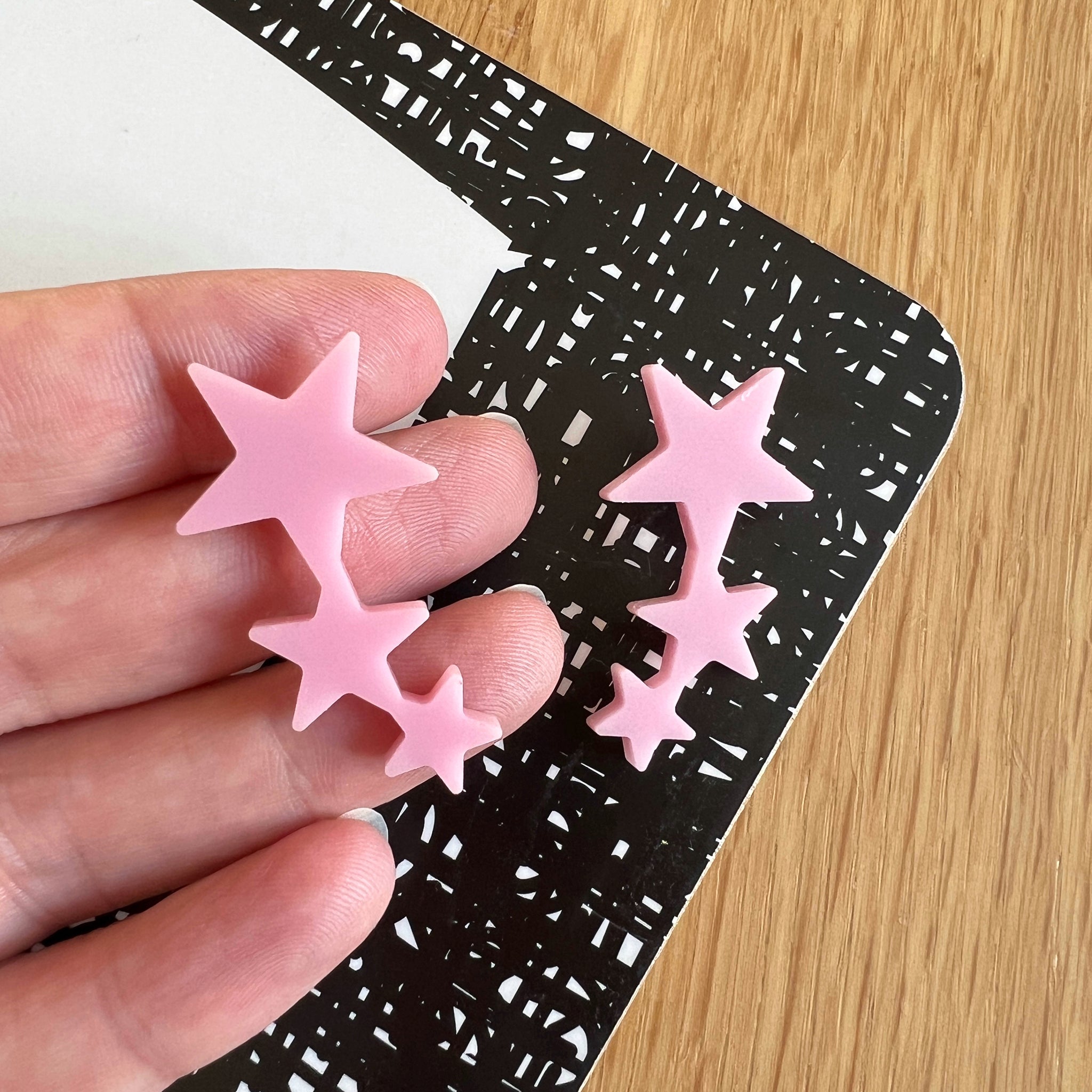 Star Trio Collar Pins – Set of 2 - Various Colours
