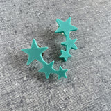 Star Trio Collar Pins – Set of 2 - Various Colours