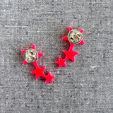 Star Trio Collar Pins – Set of 2 - Various Colours