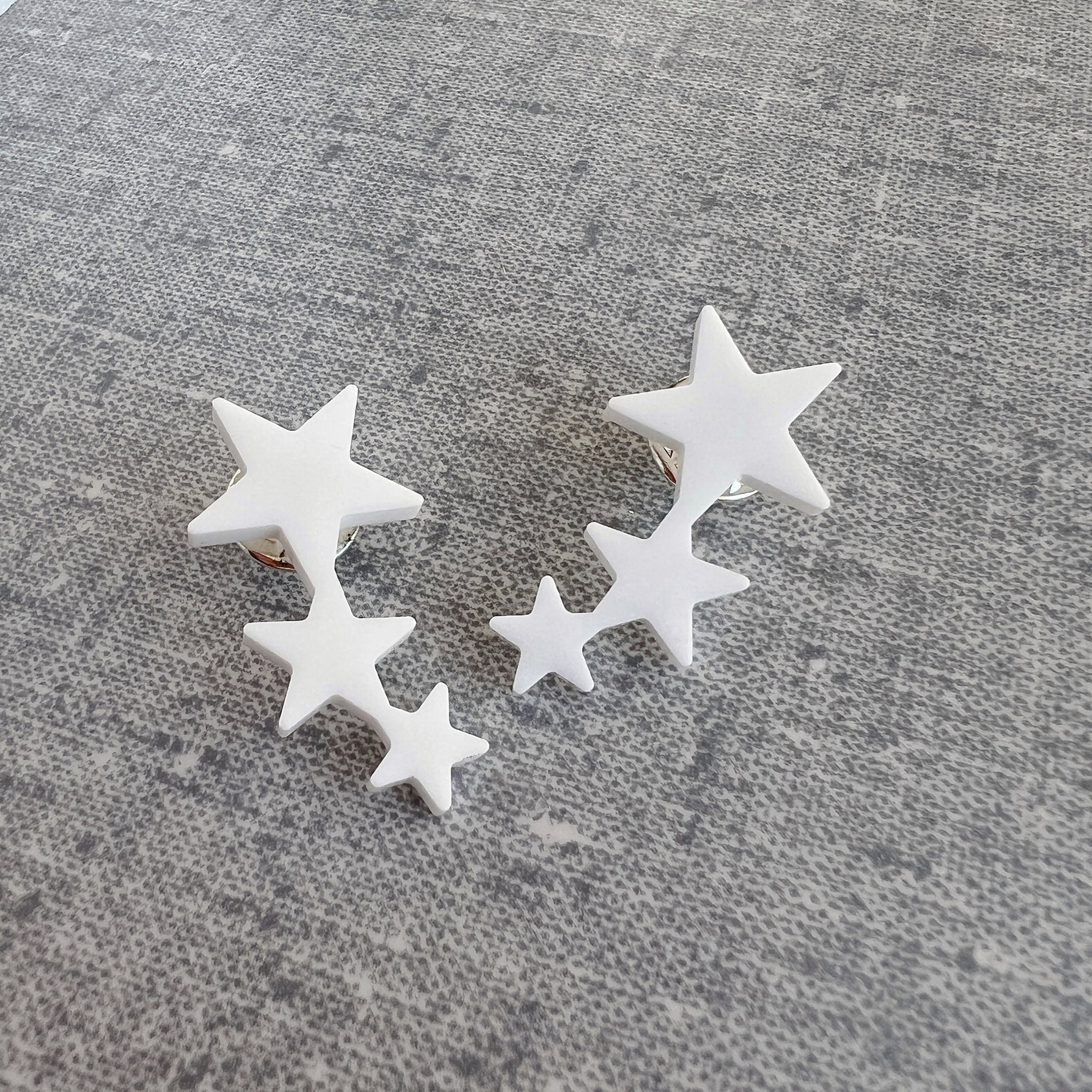 Star Trio Collar Pins – Set of 2 - Various Colours