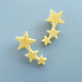 Star Trio Collar Pins – Set of 2 - Various Colours