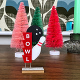 Dinky Miniature Bowling Sign Ornament