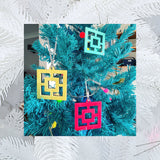 Breeze Block Bauble - in Mint, Yellow or Pink