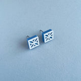 Breeze Block Stud Earrings - Various Colours
