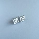 Breeze Block Stud Earrings - Various Colours