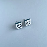Breeze Block Stud Earrings - Various Colours