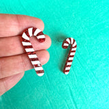 Candy Cane Stud Earrings