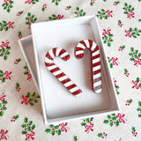 Candy Cane Stud Earrings