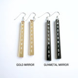 Custom Text Drop Earrings