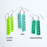 Custom Text Drop Earrings