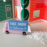 Fake Snow Delivery Truck Brooch