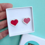 Retro Heart-shaped Stud Earrings