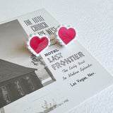 Retro Heart-shaped Stud Earrings