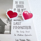 Retro Heart-shaped Stud Earrings