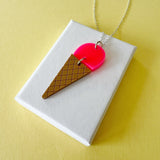 Ice Cream Cone Necklace